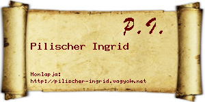 Pilischer Ingrid névjegykártya